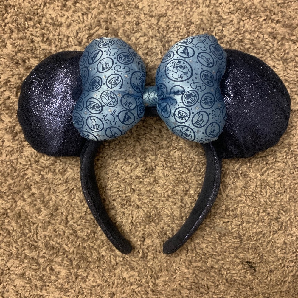 Navy Blue Minnie Mouse Ears